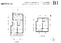 北京华侨城3室2厅3卫228㎡户型图