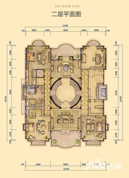 财富城堡4室2厅4卫567㎡户型图