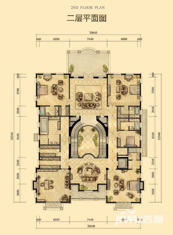 财富城堡4室2厅4卫567㎡户型图