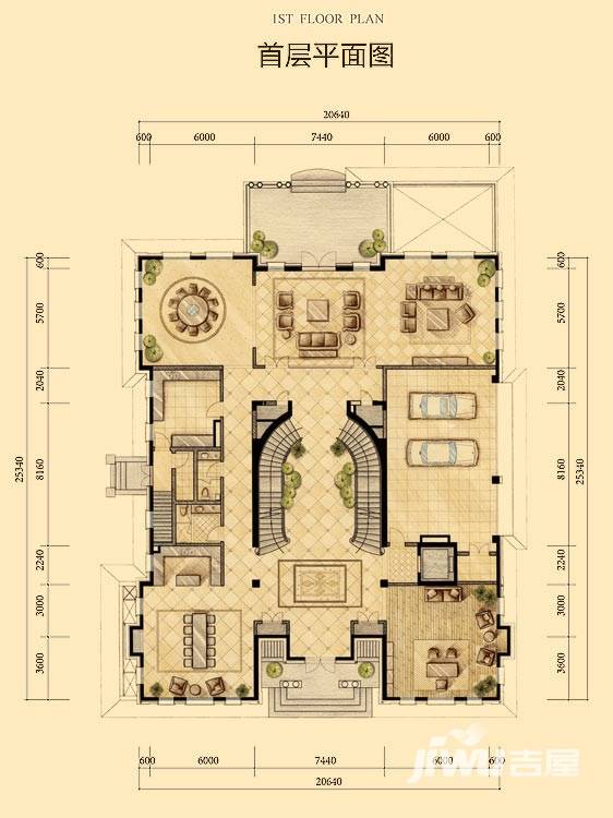 财富城堡1室3厅1卫567㎡户型图