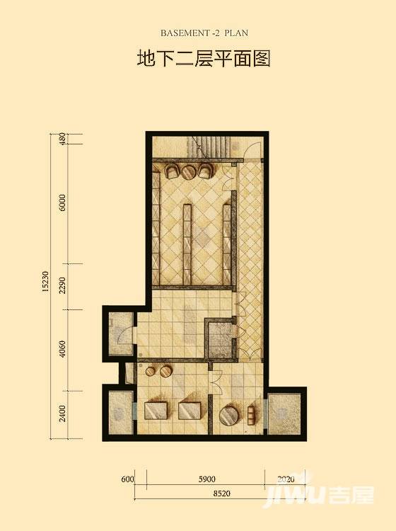 财富城堡3室1厅0卫103㎡户型图