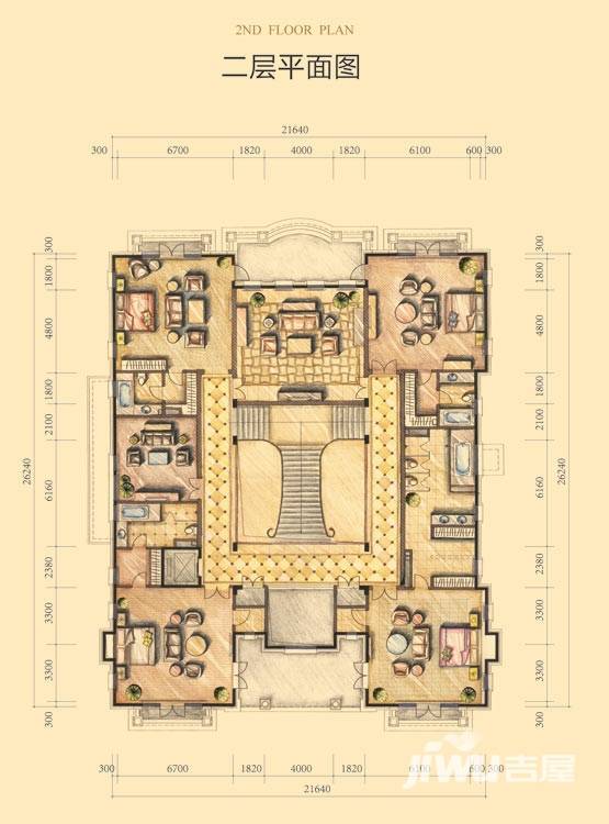 财富城堡4室2厅4卫567㎡户型图