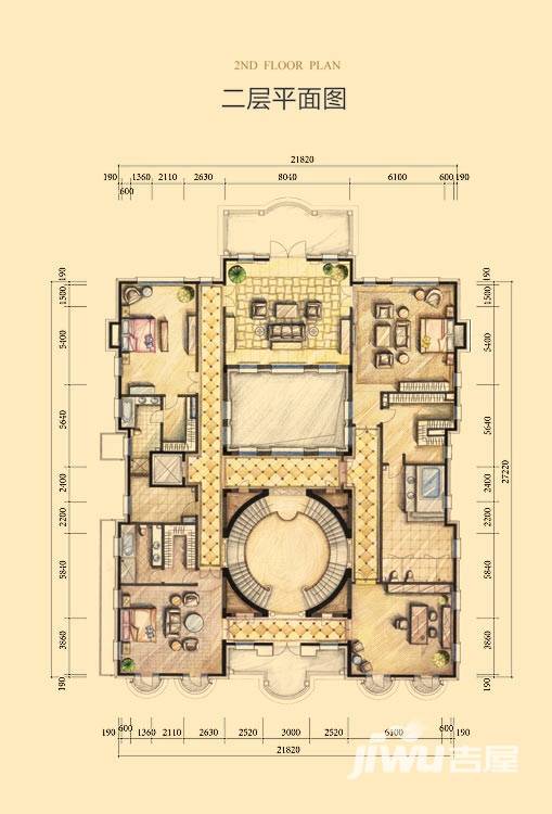 财富城堡4室2厅4卫561㎡户型图