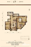 胜古誉园3室2厅2卫119.9㎡户型图
