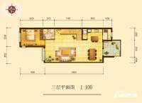 鹭峯国际3室2厅3卫215㎡户型图