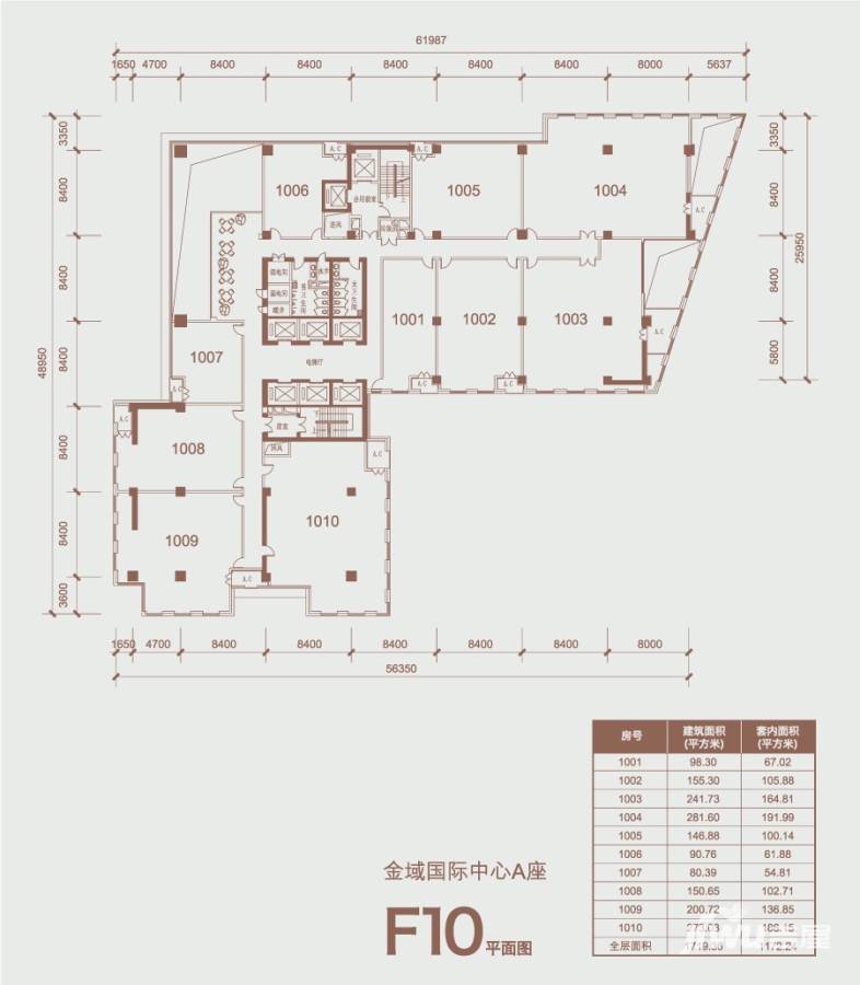 住总万科金域国际普通住宅10㎡户型图