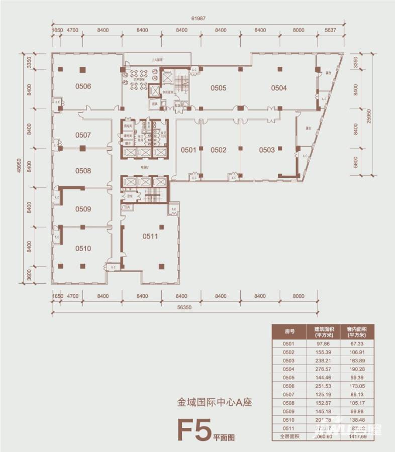 住总万科金域国际普通住宅5㎡户型图