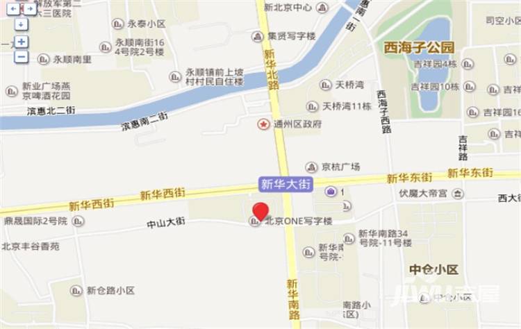 北京ONE国际广场位置交通图图片