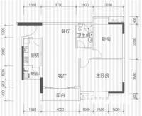 商道8号普通住宅89㎡户型图