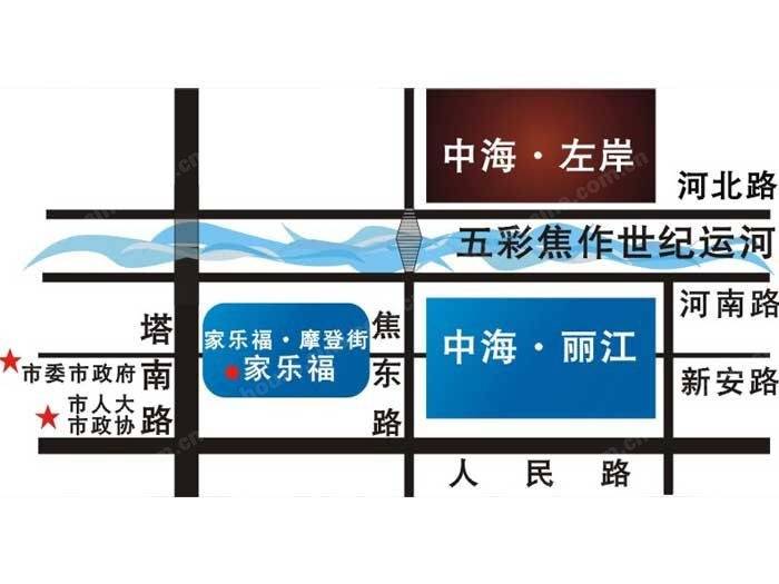大中海国滨城位置交通图