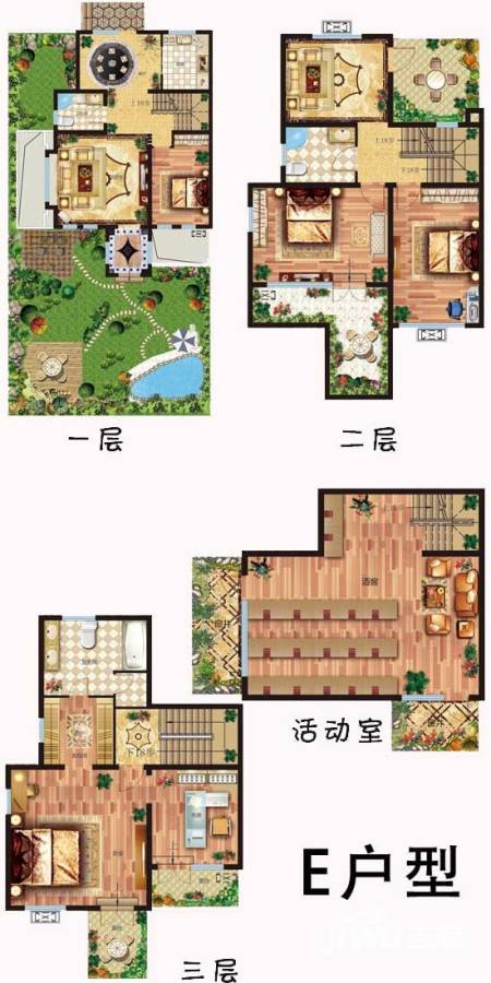 悦澜湾普通住宅234㎡户型图