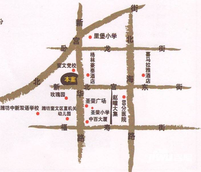 新华国际位置交通图图片