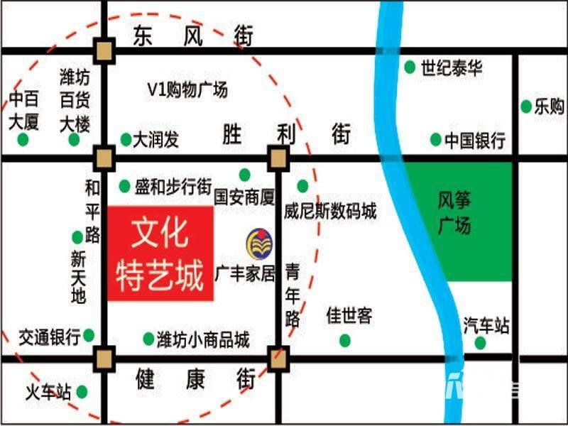 广丰文化特艺城位置交通图