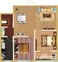 恒信金水岸2室2厅1卫户型图