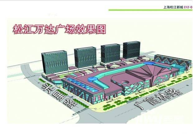 上海松江万达广场规划图图片