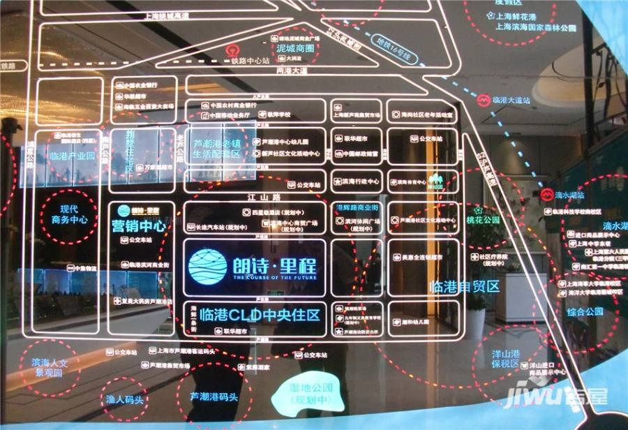 朗诗里程位置交通图图片