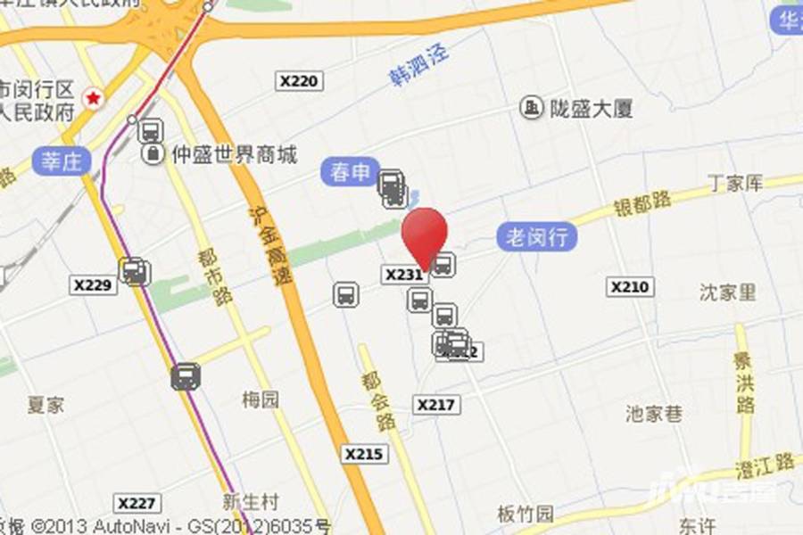 中海寰宇天下位置交通图图片