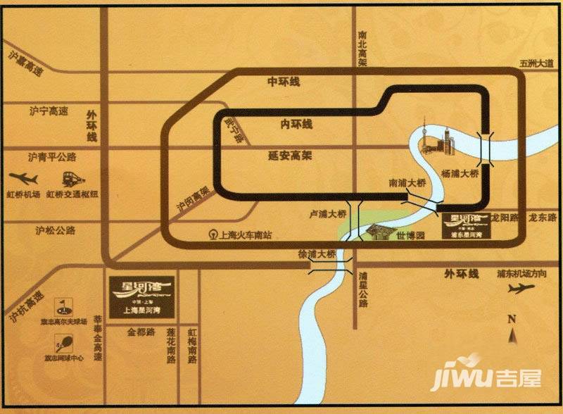 上海星河湾三期位置交通图