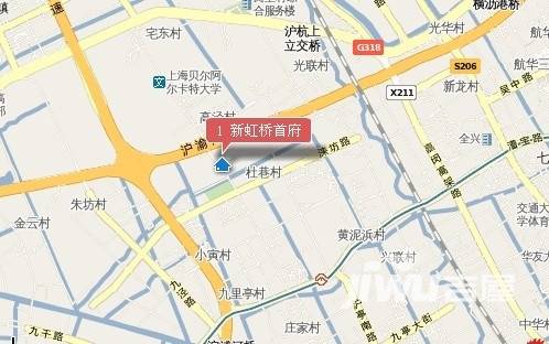 新虹桥首府位置交通图