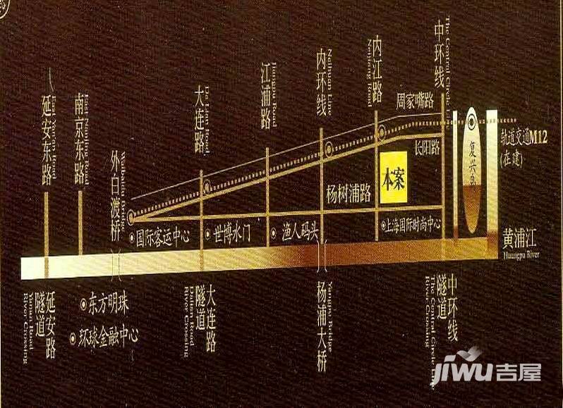 东外滩1号位置交通图图片