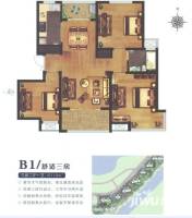 汇智湖畔家园普通住宅110㎡户型图