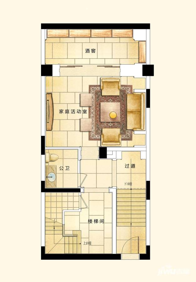 世茂佘山里5室4厅6卫220㎡户型图