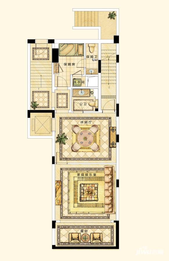 世茂佘山里4室4厅6卫245㎡户型图