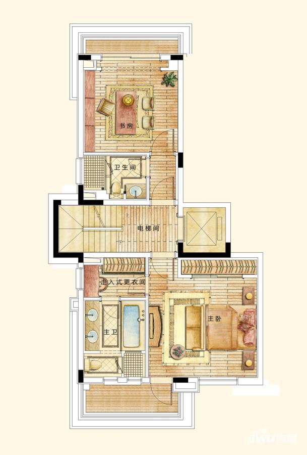 世茂佘山里5室3厅8卫283㎡户型图