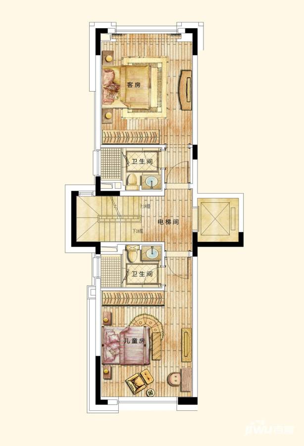 世茂佘山里5室3厅8卫283㎡户型图