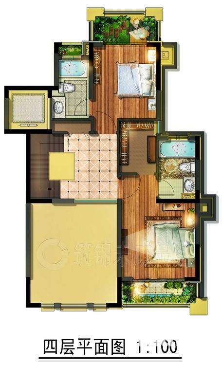 保集澜湾普通住宅156㎡户型图