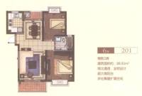 嘉乐东润舒庭普通住宅88.9㎡户型图