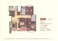 嘉乐东润舒庭3室2厅2卫128㎡户型图