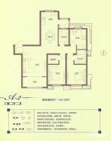 中洲珑悦普通住宅120㎡户型图