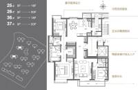 万科翡翠江湾3室2厅3卫190㎡户型图