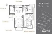 万科翡翠江湾2室2厅2卫133㎡户型图