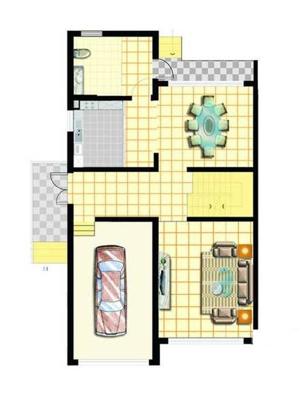 花源湾普通住宅260㎡户型图