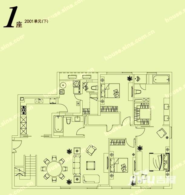 凯德茂名公馆普通住宅310.7㎡户型图