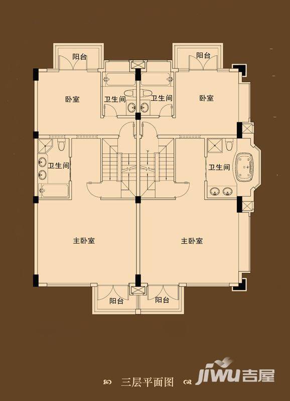 御沁园4室2厅4卫236㎡户型图