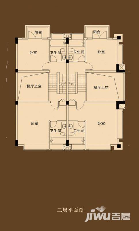 御沁园4室2厅4卫236㎡户型图