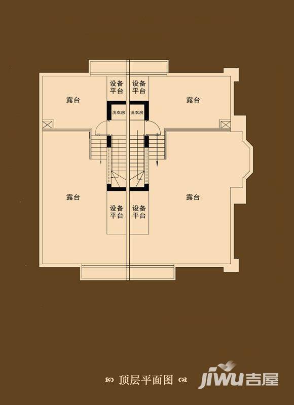 御沁园4室2厅3卫206㎡户型图