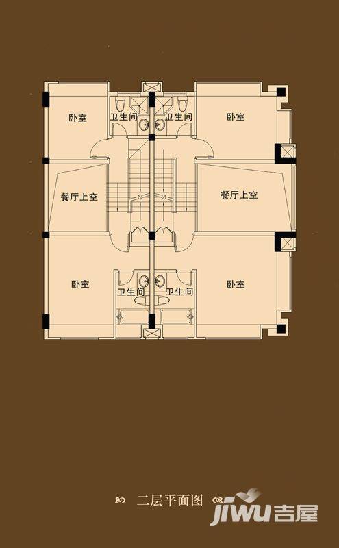 御沁园4室2厅4卫236㎡户型图