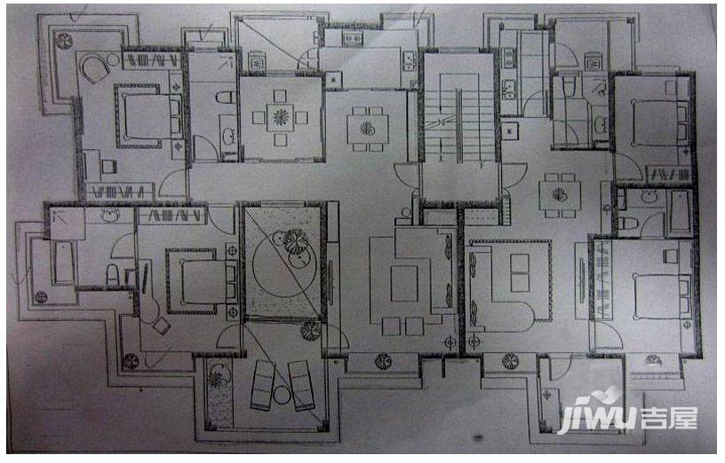 绿中海雅庭普通住宅140㎡户型图