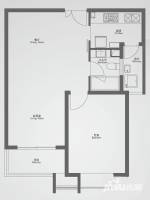 五月花都荟豪庭普通住宅76㎡户型图