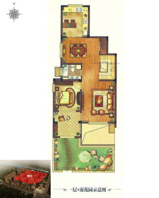 信达郡庭4室3厅3卫199㎡户型图