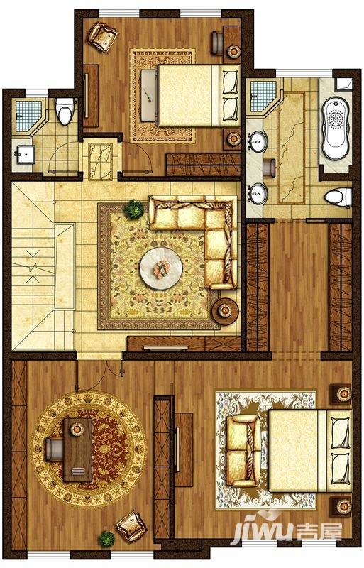 复地香栀花园普通住宅251㎡户型图