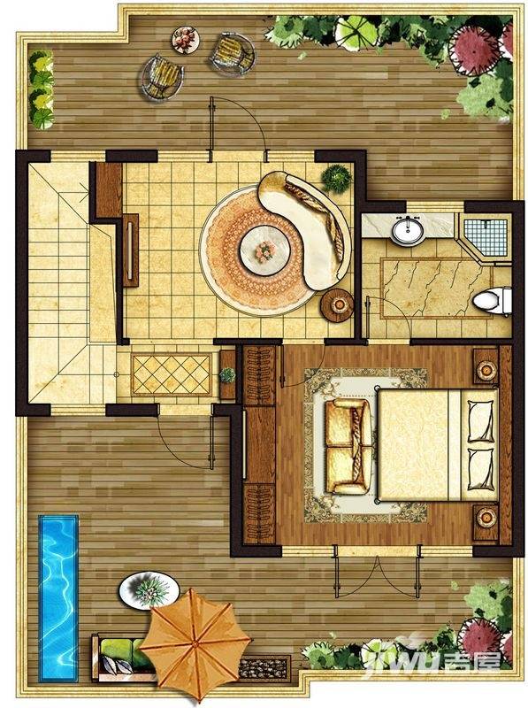 复地香栀花园普通住宅251㎡户型图