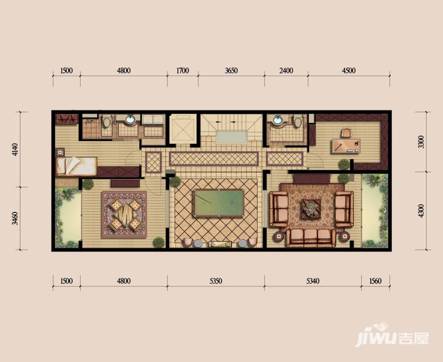 东方鸿璟普通住宅266㎡户型图