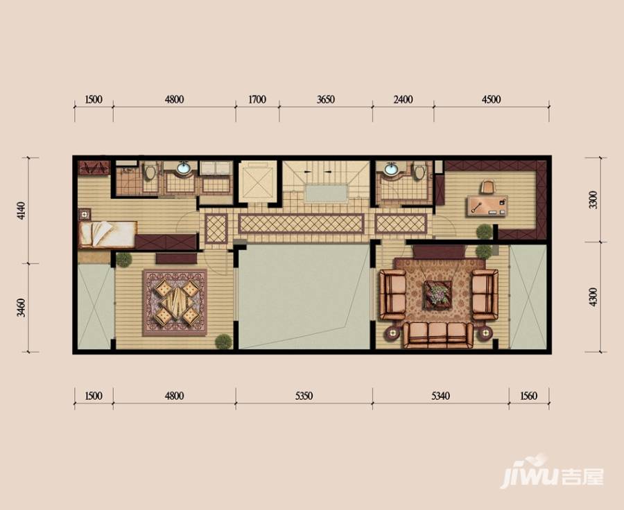 东方鸿璟普通住宅266㎡户型图