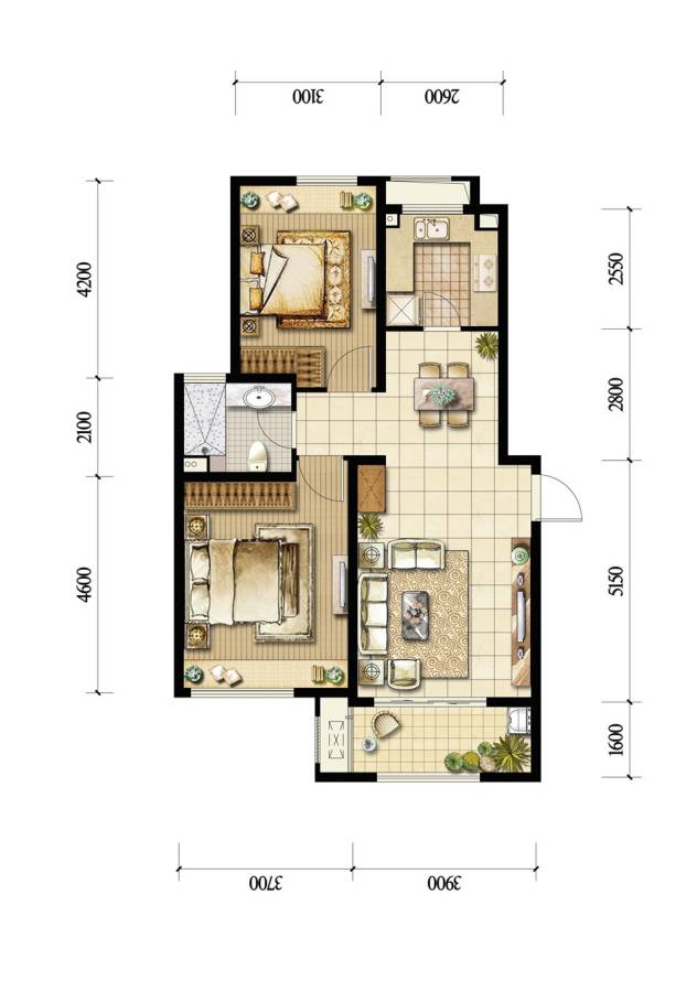 东方鸿璟普通住宅133㎡户型图