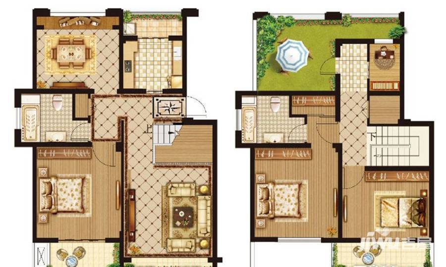 优山美地4室2厅2卫155㎡户型图